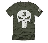 #38259 Sniper Skull Navy Seals Special Unit Seal Team 3 T-Shirt, olive, L