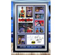 (383) Burt Ward Adam West Batman & Robin Tv Show Signed Framed Autograph Signature A4 (21 X 297 CM) Art Work Wall Art Display Great Gift Idea (REPRINT) #####