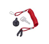 383 Ignition Key & Key Cap 703-82577-00-00 with Engine Stop Lanyard 682-82556-00-00,Replacement Ignition Key 90890-55880-00 Compatible with Yamaha Marine Outboard 300 Series