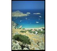 383055 Lindos Rhodes Greece A4 Photo Poster Print 10x8