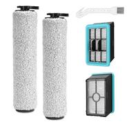 3831 Roller Brush & Filter Replacement Compatible with Bissell Crosswave Hard Floor Expert 3831, HF2 3845N Vacuum, Floor Scrubber Wet Dry Vacuum Accessory Kit 2 Brush Rolls, 2 Filter Parts