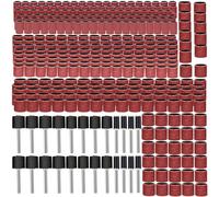 384Pcs Drum Sanding Kit Drilling Nail Drill Bits Abrasive Tools Sanding Band Polish Dremel Sandpaper Shank Rotary Tools Electric Grinder Accessory