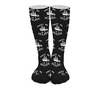 385 Mens Women Socks Trust Me I'M A Pirate Men'S Dress Sock Comfortable Athletic Socks Sustainable Sport Sock, For Yoga, Casual Wear, 40cm
