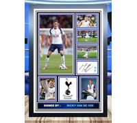 (387) Micky Van De Ven Tottenham Hotspur Signed Framed Autograph Signature A4 (21 X 297 CM) Art Work Wall Art Display Great Gift Idea (REPRINT) #####