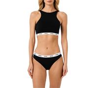 (38C, Black) Lonsdale Womens/Ladies Cotton Sports Bra