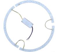 38cm Curved LED Strip Light for Ceiling Fan - 36W Dual Bar with Magnetic Mount, Three-Color Changing Lens, Flexible Installation for Home & Office Lighting(Light strip + driver)