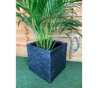 38cm Brick Effect Square Pot