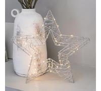 38cm LED Christmas Star Wire Silhouette Window Table Decoration Warm White Indoor Home