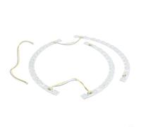 38cm LED Strip Light for Ceiling Fans with Curved Lens Three Color Temperature Control and Magnetic Mount (Light strip)