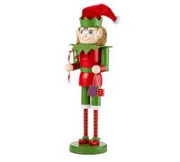 38CM Red Gift Nutcracker, Wooden Christmas Nutcracker, Traditional Nutcracker Soldier Puppet Toy for Xmas Gift