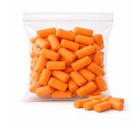 38dB Foam Ear Plugs - Orange - 75 Pack - Soft Noise Cancelling Earplugs for Sleep, Study, Travel & Work
