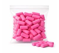 38dB Foam Ear Plugs - Pink - 100 Pack - Soft Noise Cancelling Earplugs for Sleep, Study, Travel & Work