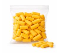 38dB Foam Ear Plugs - Yellow - 75 Pack - Soft Noise Cancelling Earplugs for Sleep, Study, Travel & Work