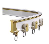 38ft Flexible Marine Track System Wall Mount Rail with Bendable Sliding Rod & Fittings for RVs Boats & Outdoor Use (White) Versatile &