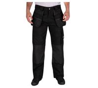 (38L, Black) Lee Cooper Mens Holster Pocket Work Cargo Trousers