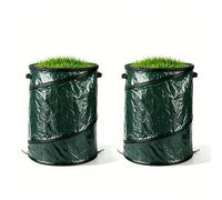 38Lx2 Garden Waste Bag Pop Up Collapsible Large Heavy Duty Sack With Handles For Waste Rubbish Toys Etc Garden Bag For Storage Gardening