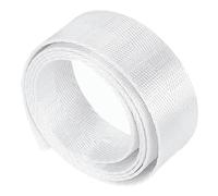 38mm 1.5 Inch Nylon Herringbone Webbing Tape for Bag Straps DIY Multicolor Multiple Sizes(White,20 Yard)