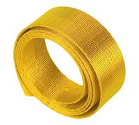 38mm 1.5 Inch Nylon Herringbone Webbing Tape for Bag Straps DIY Multicolor Multiple Sizes(Yellow,5 Yard)