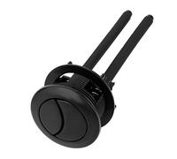 38mm/1.5in Toilet Push Button Replacement, Adjustable Dual Flush Toilet Button Pusher for 38-45mm/1.5-1.77in Aperture Round Universal Tank Push Repair Part for Home Bathroom (Black)