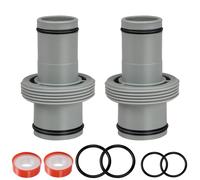 38mm 32mm Swimming Pool Hose Connector for Intex Bestway Coleman Pool Hose Connector Accessories (Right Connector x 2, 38mm in 32mm)