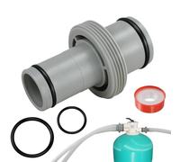 38mm 32mm Swimming Pool Hose Connector for Intex Bestway Coleman Swimming Pool Hose Connector Accessories (Right Fitting, 38mm in 32mm)