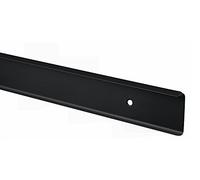 38mm-40mm Kitchen Worktop Finishing Profiles 3mm Radius Top & Bottom - Hand Finished - Diamond Black Finish (900mm Long Breakfast Bar Corner Joint)