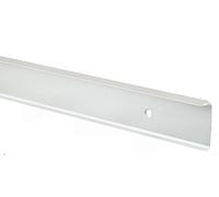 38mm-40mm Kitchen Worktop Finishing Profiles 3mm Radius Top & Bottom - Hand Finished - Polished Silver Finish (670mm Long Breakfast Bar Corner Joint)