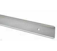 38mm-40mm Kitchen Worktop Finishing Profiles 6mm Radius Top & Bottom - Hand Finished - Satin Silver Finish (665mm Long Breakfast Bar Corner Joint)