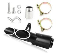 38mm-51mm Motorcycle Exhaust Tips 1.5-2" Motorcycle Muffer Grom Exhaust for Kawasaki Z650 ZX6R Honda CBR 500 300R Yamaha FZ1 250 300 Moto Dirt Bike Silencer Kit