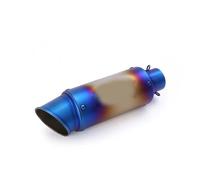 38mm-51mm Universal Motorcycle Exhaust Tips Muffler Tail Pipe Baffle Stainless Steel With DB Killer For Scooter Bike