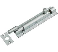 Dzina 38mm Barrel Bolt Straight/Necked - Satin Chrome Finish (Necked, 38mm x 150mm)