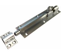 Dzina 38mm Barrel Bolt Straight/Necked - Satin Chrome Finish (Straight, 38mm x 150mm)