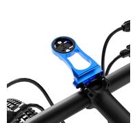 38mm Bike Stem Computer Mount for Garmin Edge Explore， Lightweight Aluminum Alloy Bicycle GPS Out Front Mounts, Flashlight and Action Camera Install, Compatible with Bryton, Wahoo, and CATEYE Blue