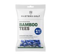 (38mm, Blue) Masters Bamboo Graduated Golf Tees (Pack of 25)