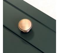 38mm Brushed Copper Round Cabinet Knob