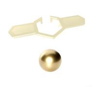 38mm Coffee Cooling Tool Stainless Steel Ball for Keeping Your Beverages at the Right Temperature (white +38MM gold)