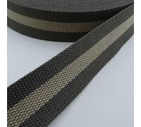 38mm Cotton Look Polyester Webbing 442D, 58 Taupe Beige, 4 Metres
