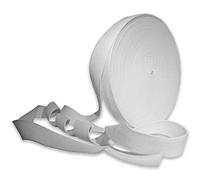 38mm Heavy Duty Cotton Blend Webbing Belt Strap for Bag Straps, Rucksack, Backpacks, Luggage, Cargo Strapping (White, 1.5 Inch, 20 Meters)