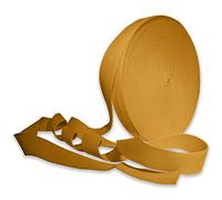 38mm Heavy Duty Cotton Blend Webbing Belt Strap for Bag Straps, Rucksack, Backpacks, Luggage, Cargo Strapping (Yellow, 1.5 Inch, 20 Meters)