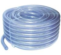38mm ID 15 Metre Length Clear Braided PVC Hose with Synthetic Reinforcement