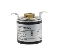 38mm Incremental Encoder 8mm Hollow Shaft Rotary Optical Switch NPN Open Collector 10-1024-2500-3600 PPR 5-24VDC 1Pcs(ZKT3808-1024PPR)