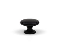 B&Q Cabinet Knob 38mm - Matt Black - For Kitchen, Drawers & Furniture