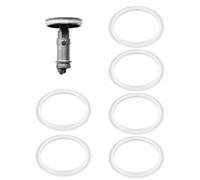 38mm Pop Up Sink Plug Rubber Seals - 6 Pack Bath Plug Seal Replacement Gaskets for Push-Type Basin Drains