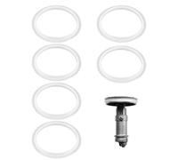 38mm Pop Up Sink Plug Rubber Seals, 6 Pack O-Rings Seal Gasket Replacement Washers for Push-Type Basin Waste Drains Bath Plug Spares Sinks Metal Plugs Washbasins Kitchen Basin