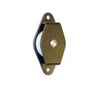 38mm Single Nylon Wheel Cast Side Pulley - Black