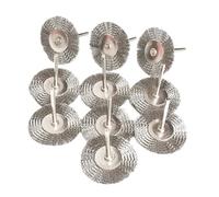 38mm Stainless Steel Wire Brass Mini Brush Rotary Tool for Drill Polishing Grinding Wheel T-Shaped Small Brush Accessories(Orange)