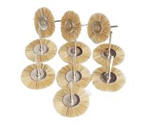 38mm Stainless Steel Wire Brass Mini Brush Rotary Tool for Drill Polishing Grinding Wheel T-Shaped Small Brush Accessories(Silver)