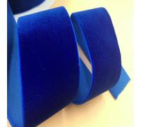 38mm Velvet Ribbon Single Face Wedding Party Decoration Handmade Ribbon Wrapping Hair Bowknot DIY Christmas Inelastic-Royal blue-38mm x 5yards