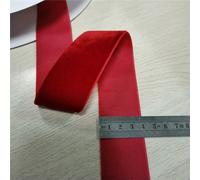 38mm Velvet Ribbon Single Face Wedding Party Decoration Handmade Ribbon Wrapping Hair Bowknot DIY Christmas Inelastic-Red-38mm x 5yards