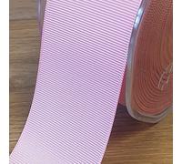 38mm Wide Grosgrain Ribbon 1 Metre Cut to Order (Classic Pink)